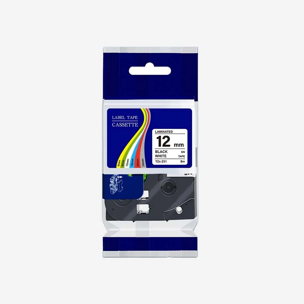 [TZe-231 Copy] Ribbon Other TZe-231 Tape 12mm Black on White Copy