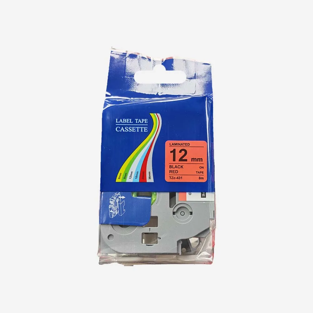 طابعات الباركود والملصقات – Ribbon Other Tape 12mm Red Copy