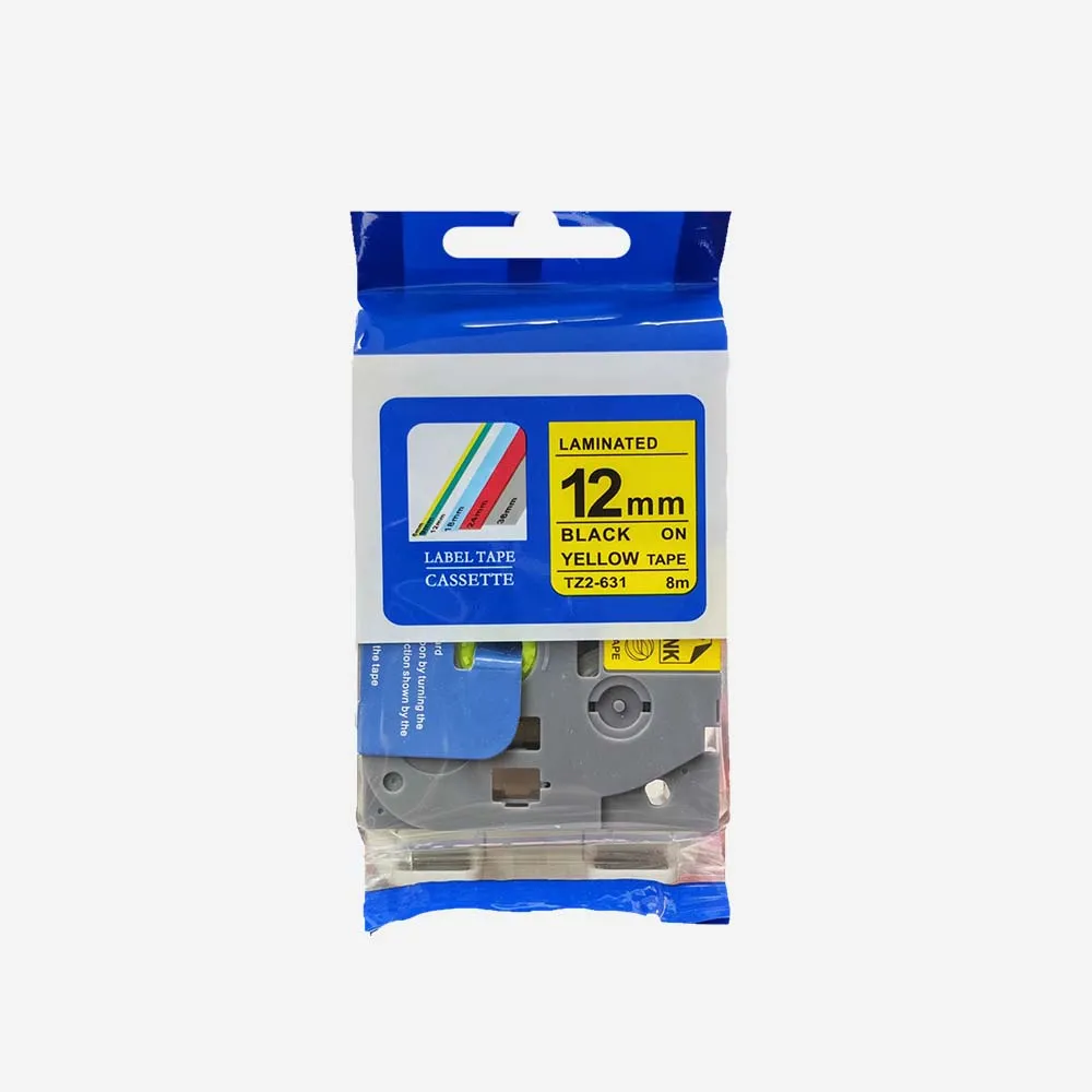 [TZe-631 Copy] طابعات الباركود والملصقات – Ribbon Other TZe-631 Tape 12mm Yellow Copy