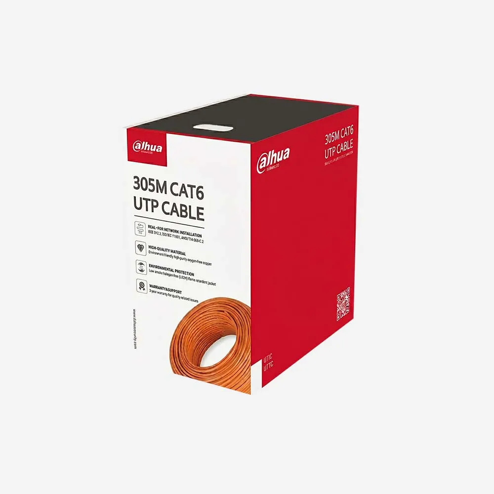 كابلات الشبكات – Dahua PFM922I-6UN-C CAT6 305m Ethernet Cable