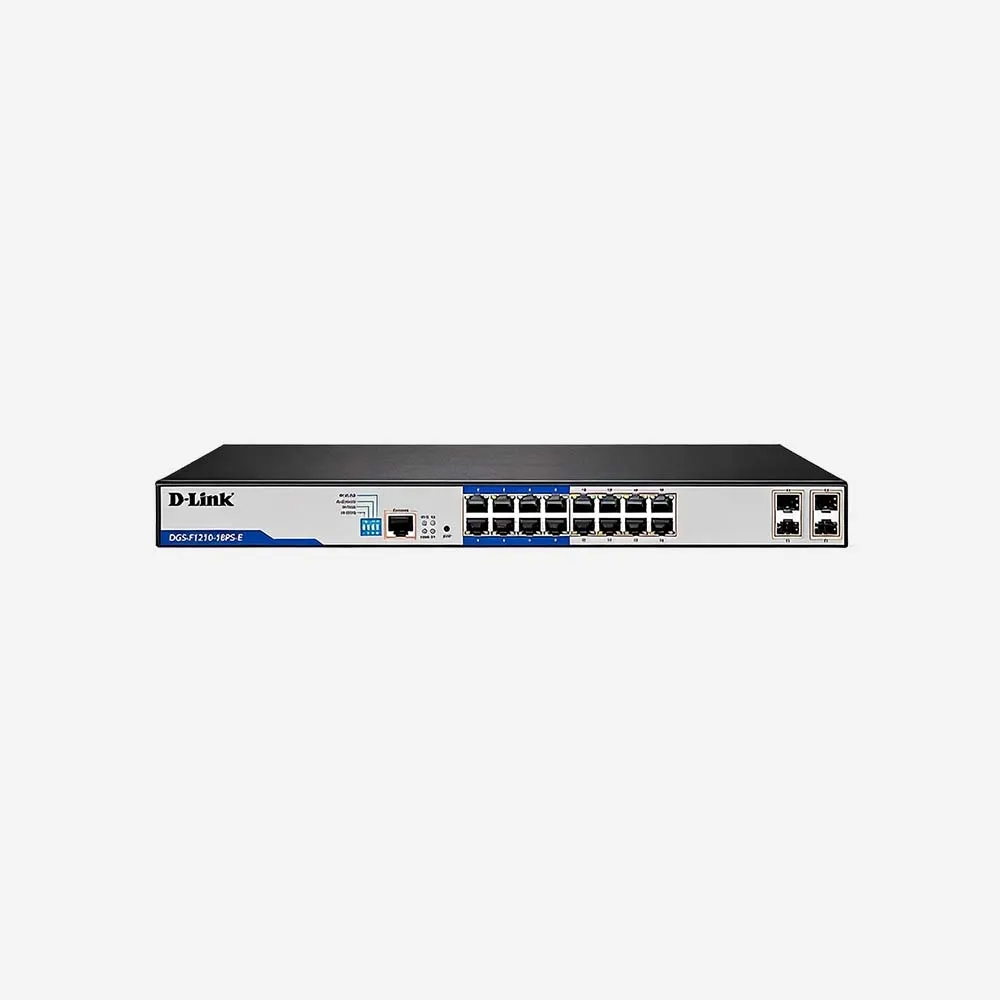 [DGS-F1210-18PS-E] D-Link DGS-F1210-18PS-E Layer 2 Gigabit Managed Long Range PoE+ Switch