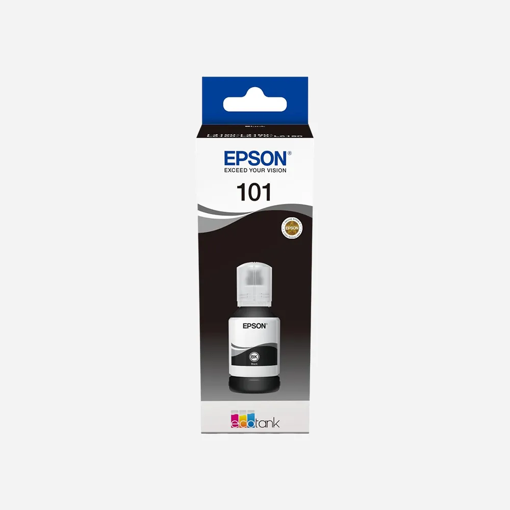 الأحبار والتونر والشرائط – Epson 101 EcoTank Black ink bottle 127 ml