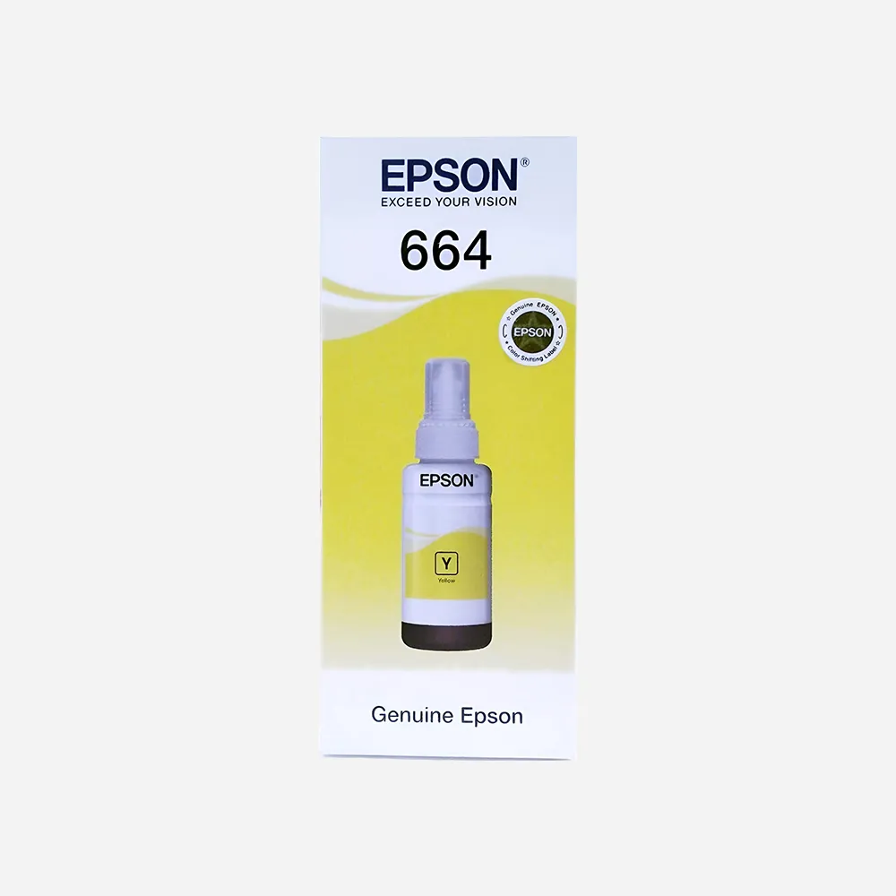 [C13T66444A] الأحبار والتونر والشرائط – Epson T6644 Yellow ink bottle 70 ml