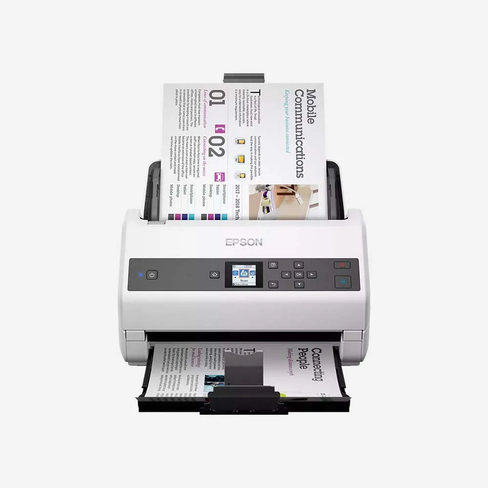 الماسحات الضوئية – Epson WorkForce DS-870 High Speed Duplex Document Scanner for Office USB
