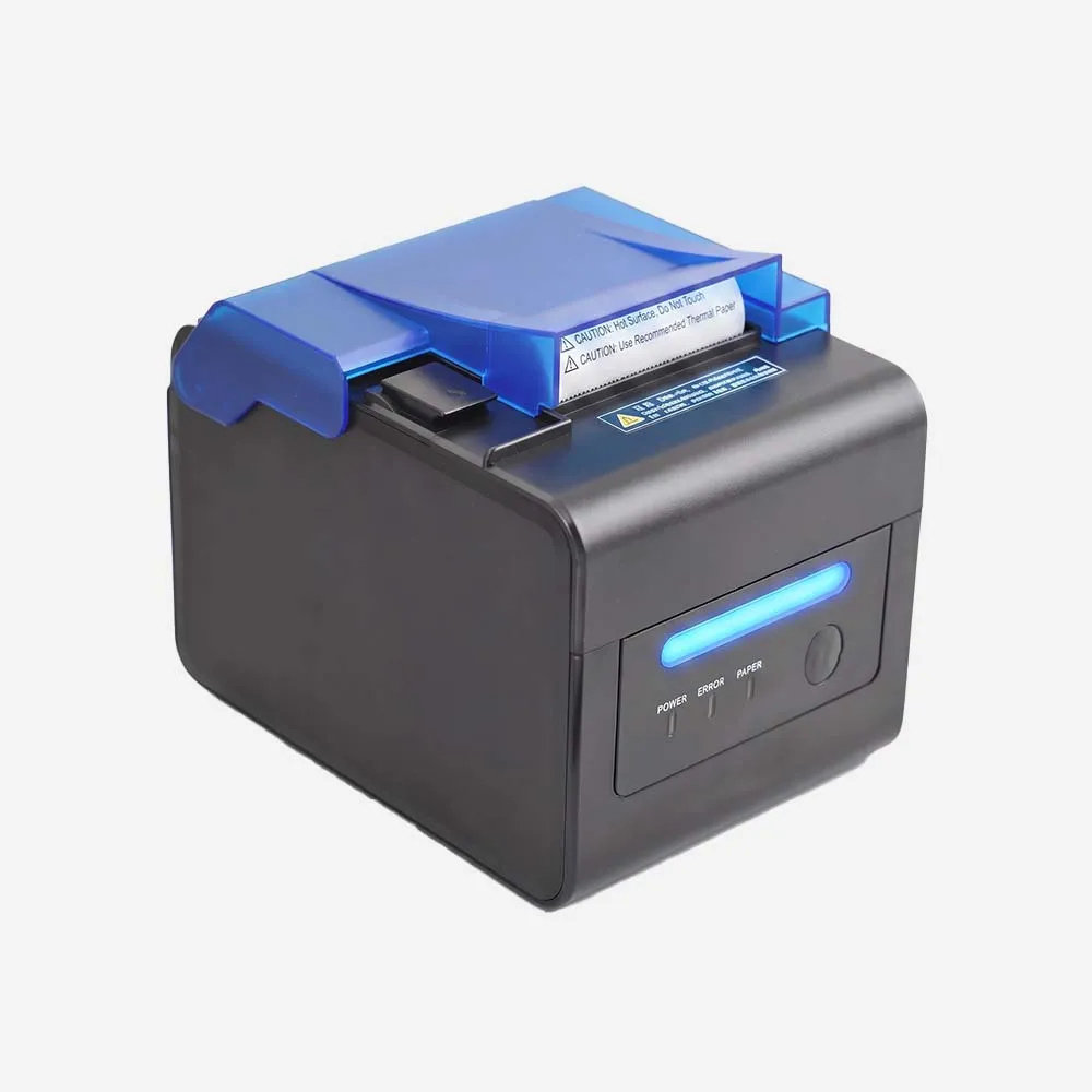 [EC-8001H] طابعات الإيصالات – EUCCOI EC-8001H 3 inch Thermal POS Barcode Receipt Printer USB LAN Serial