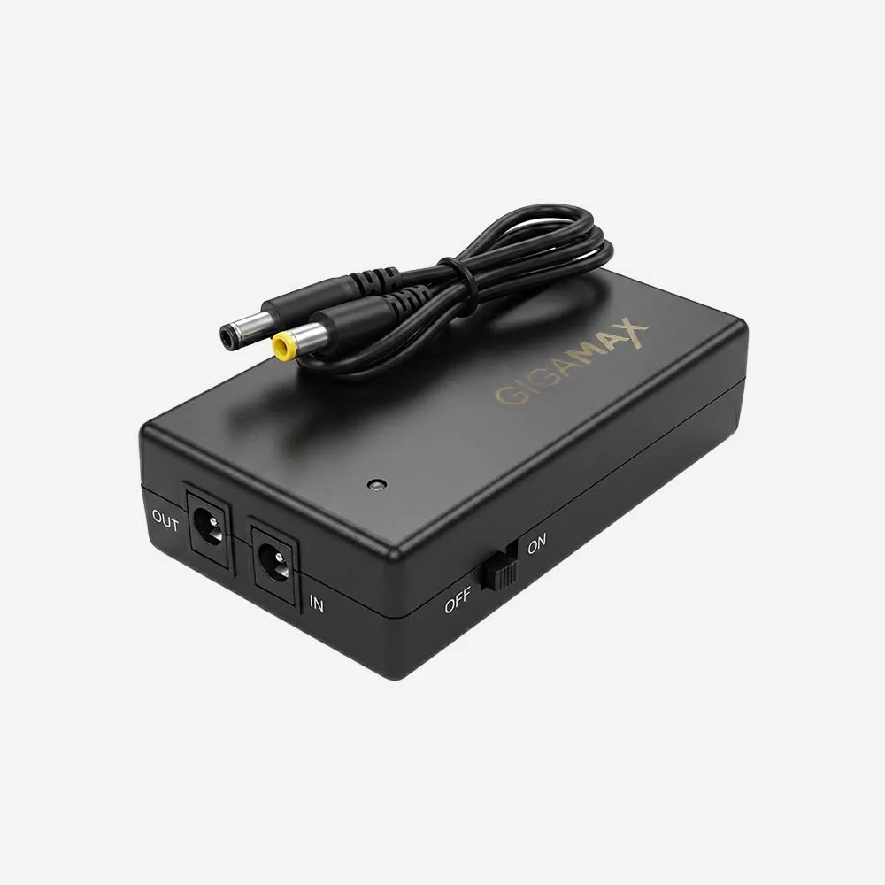 Mini UPS وملحقاتها – Gigamax Mini UPS 5V/2A Compact Backup Power for Routers Modems & Small Devices