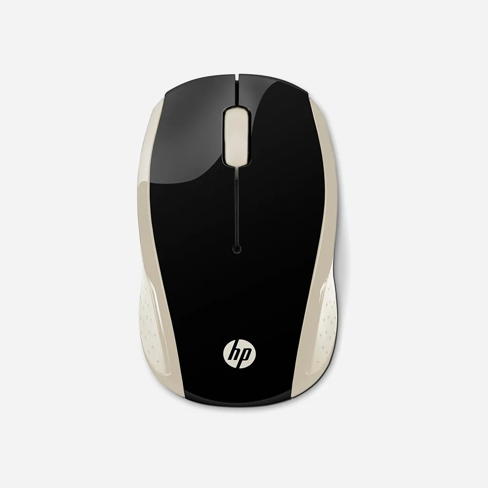 [2HU83AA] الماوس – HP 200 Wireless Mouse Silk Gold