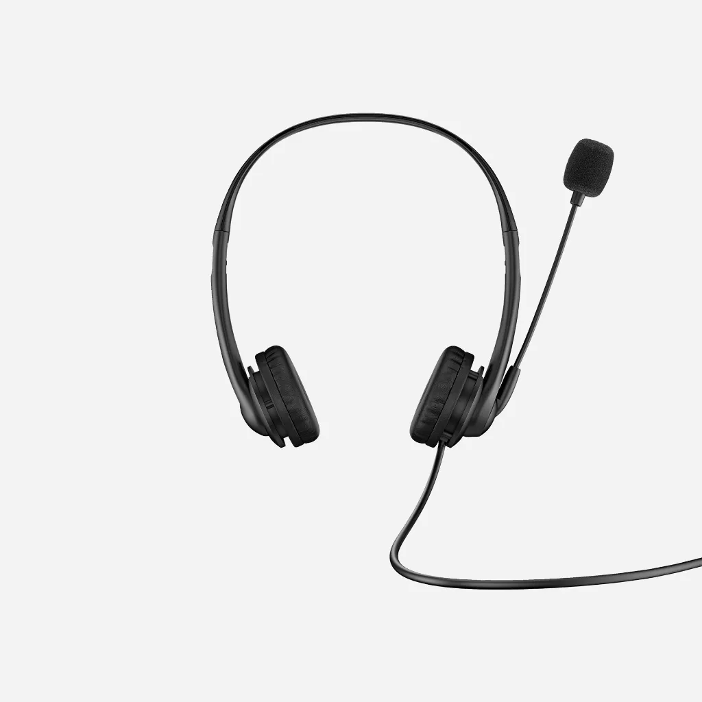[G2-428H5AA#ABB] HP G2 Stereo USB Wired Headset Black