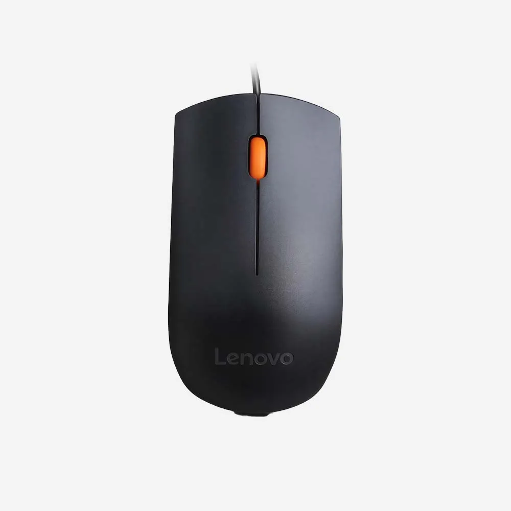 [GX30M39704] الماوس – Lenovo 300 Wired Mouse USB Black