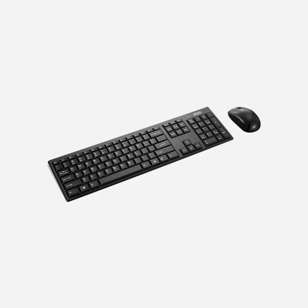 [GX30S99500] الكيبورد والأطقم – Lenovo 100 Wireless Combo Keyboard and Mouse Black