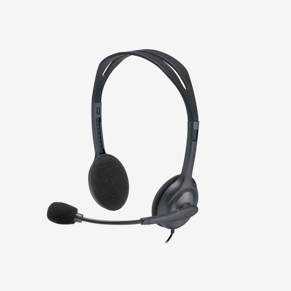 [981-000593] سماعات المكاتب – Logitech H111 Stereo Headset 3.5mm 981-000593