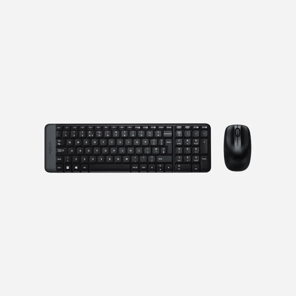 [920-003160] الكيبورد والأطقم – Logitech MK220 WL Keyboard & Mouse Combo Black 920-003160