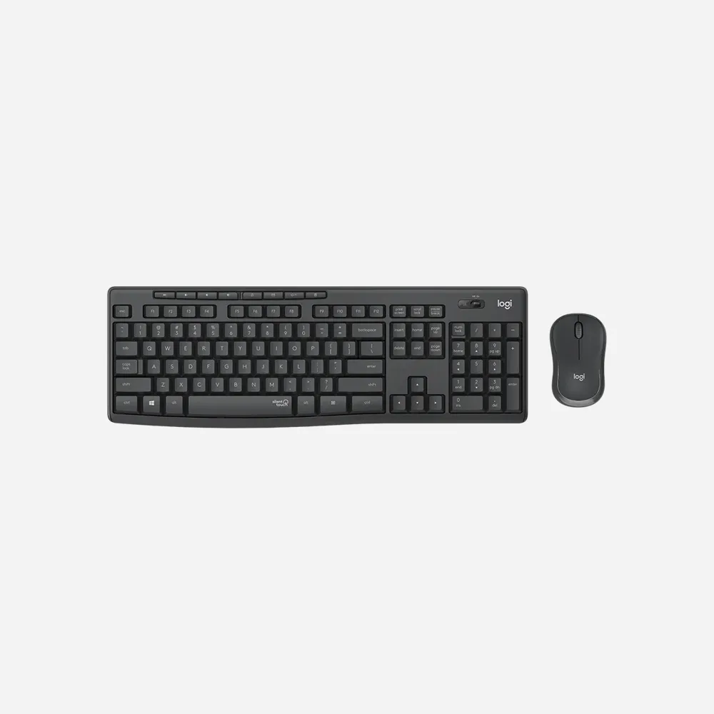 [920-009801] الكيبورد والأطقم – Logitech MK295 Silent WL Keyboard & Mouse Combo Black 920-009801