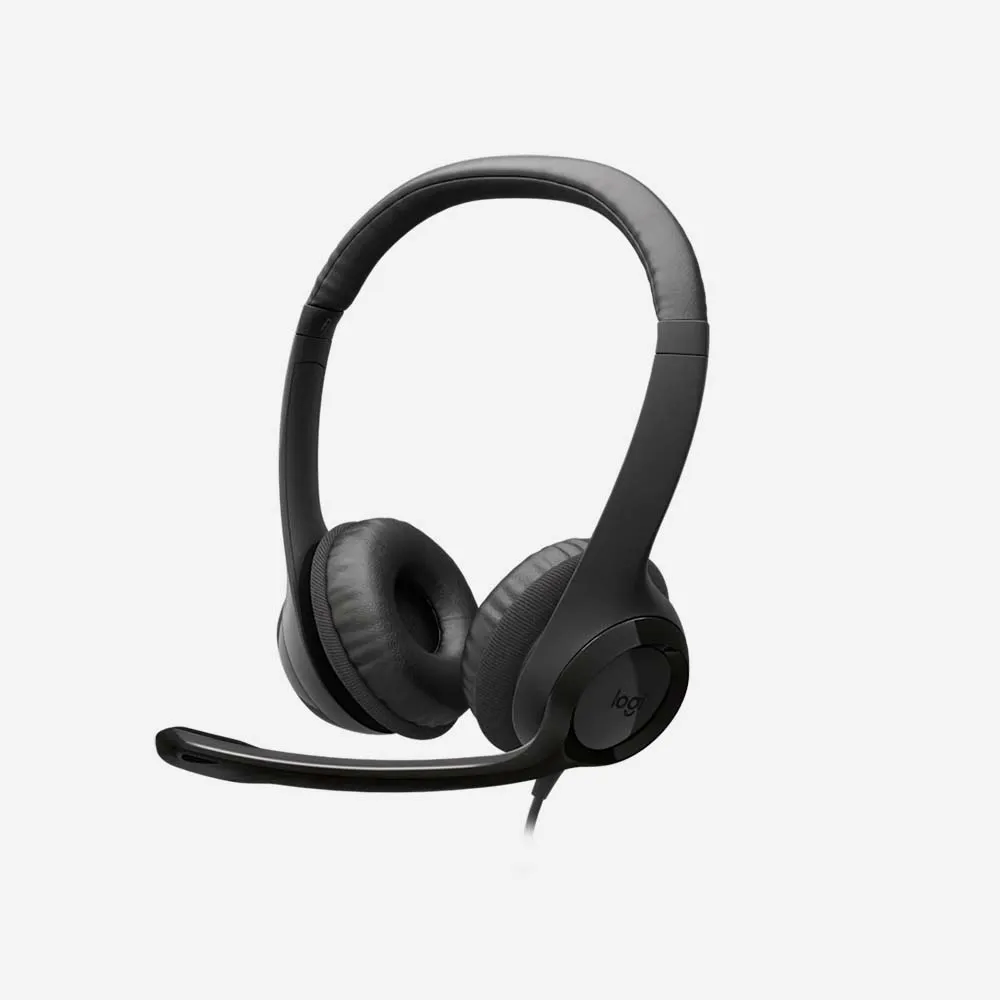 السماعات – Logitech H390 USB Wired Headset Black 981-000406