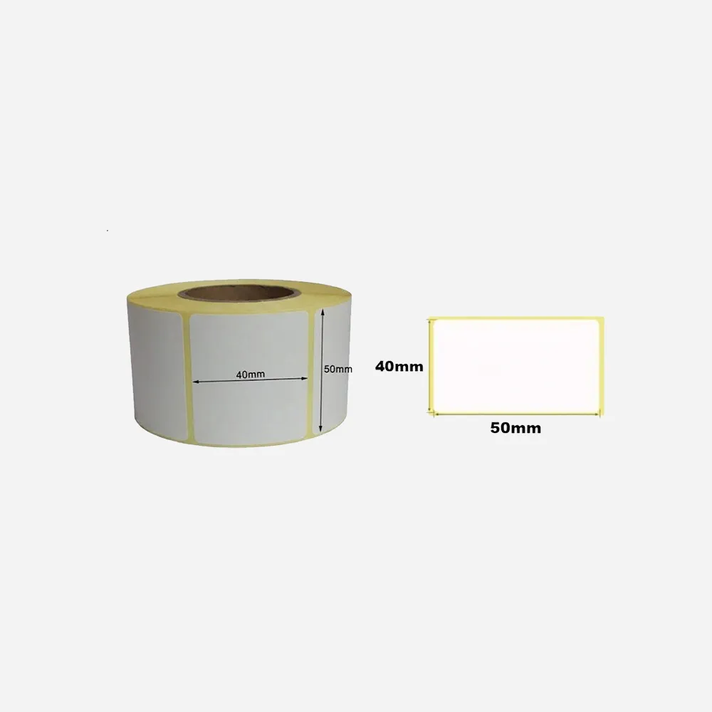 [Thermal-400 Ticket 50x40mm] ملصقات وأحبار ورولات – Barcode Scale Thermal Barcode Roll 400 Ticket 50x40mm