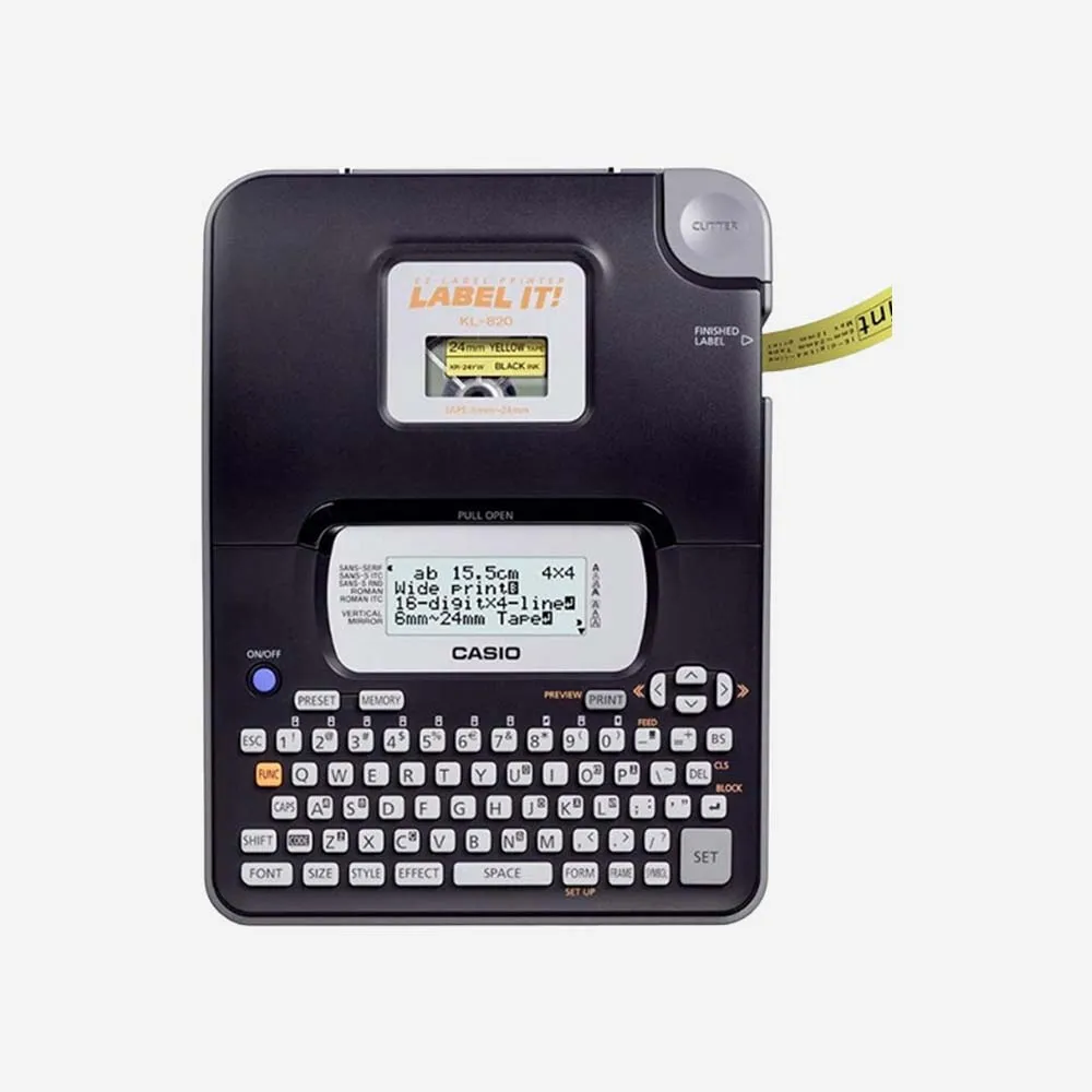 Casio KL‑820-w Thermal Barcode Label Printer
