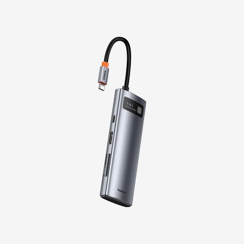 [WKWG020113] موزعات USB ومحطات التوصيل – Baseus 7 in 1 USB-C Multifunction Hub Adapter WKWG020113