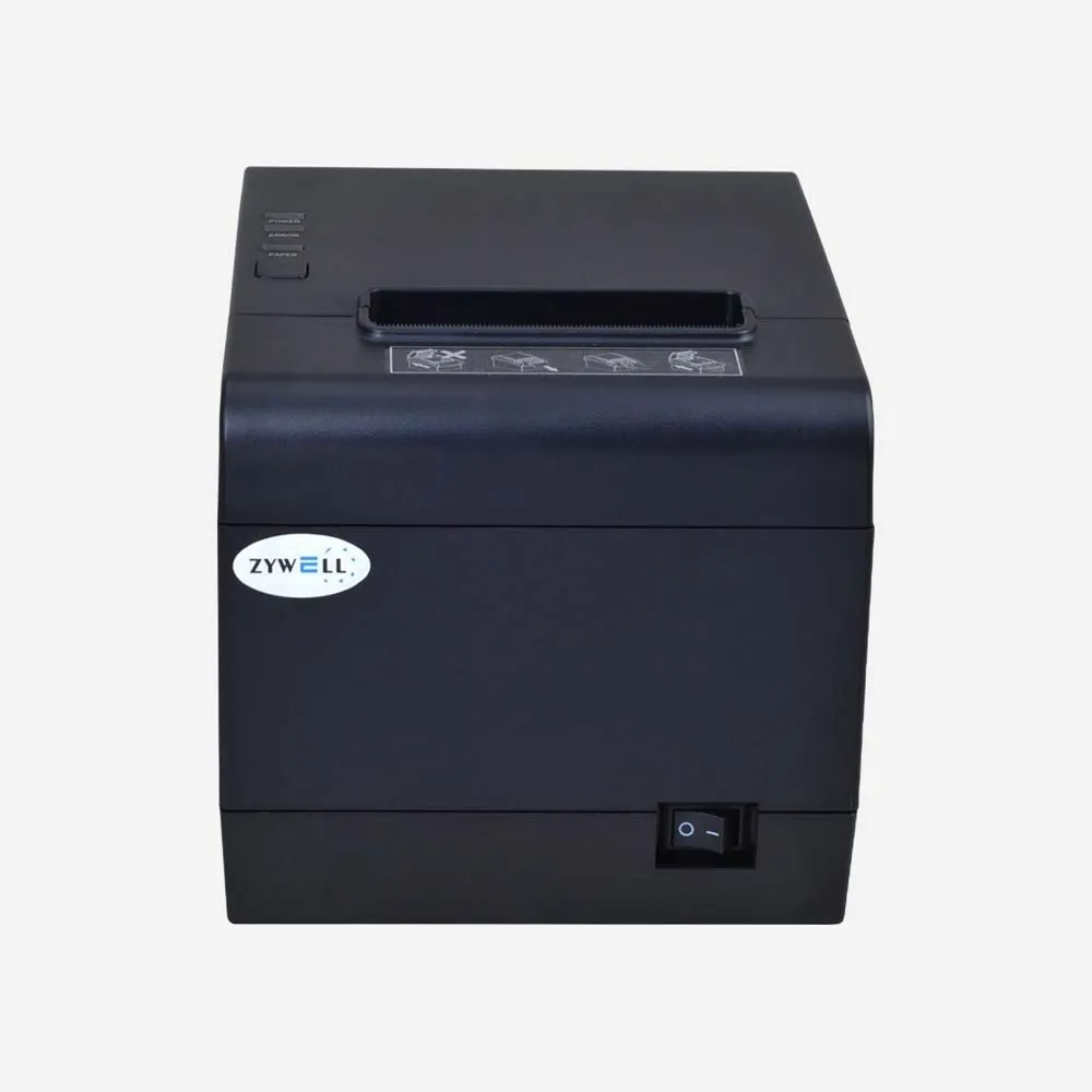 طابعات الإيصالات – Zywell ZY808 3 inch Thermal POS Barcode Receipt Printer USB LAN