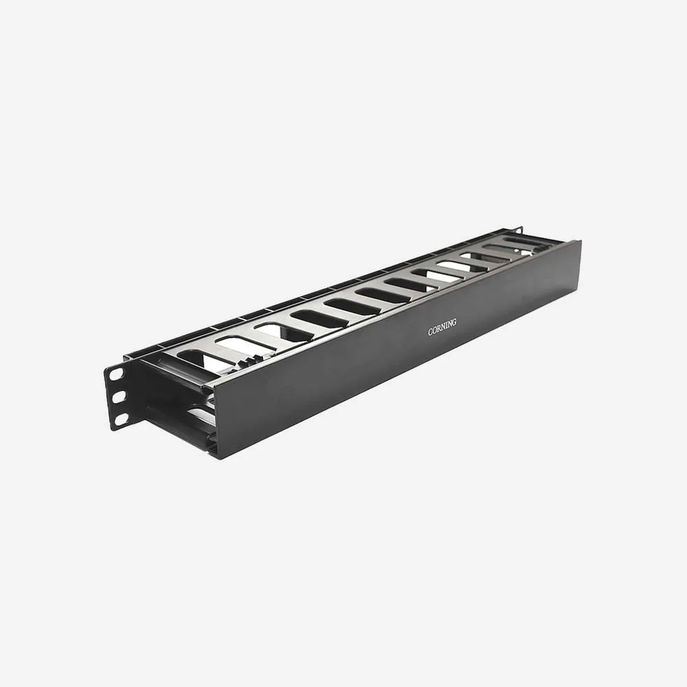 [1.5x1.5-Plastic With Cover] ملحقات الشبكات والتمديدات – Corning Organizer 1U-1.5x1.5 Plastic Panel With Cover