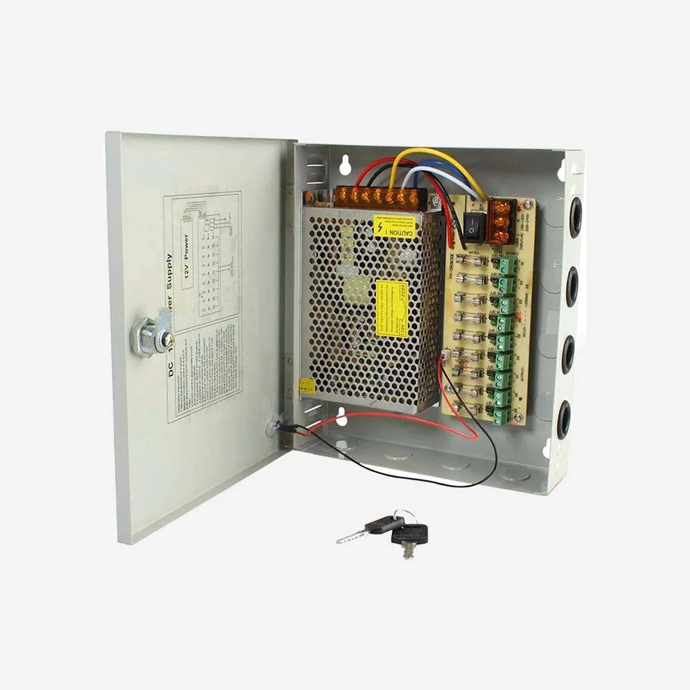 [EDS BOX-18Ch] الكيسات ووحدات الباور – CCTV Power Supply Box 12V 20A 18CH
