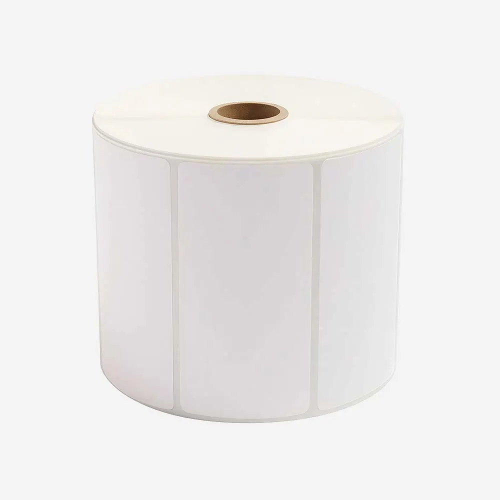 [1500 Ticket-Half Glossy 50x25mm] ملصقات وأحبار ورولات – Paper Half Glossy Barcode Roll 1500 Ticket 50X25mm