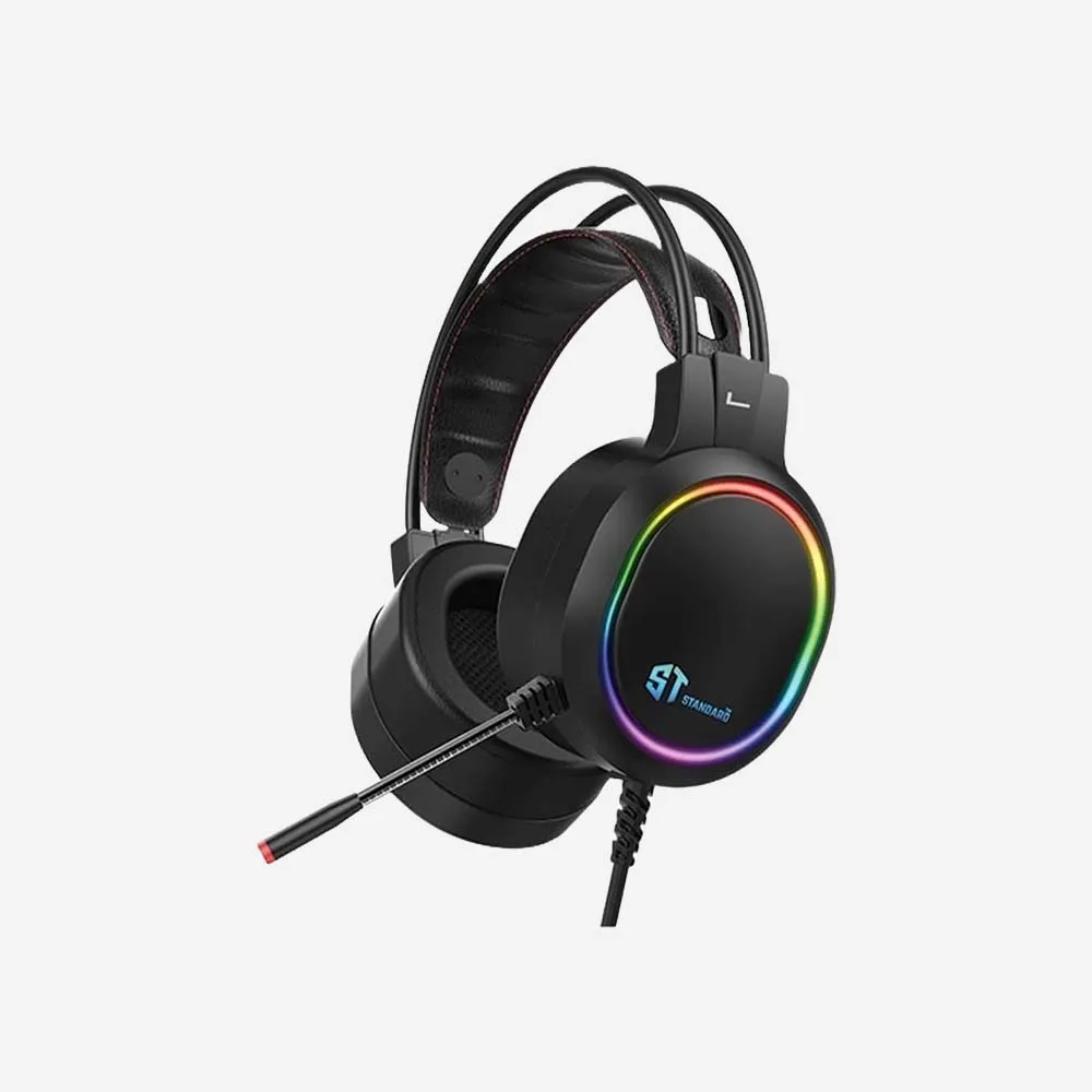 [GM-009] السماعات – ST Standard GM-009 RGB Wired Gaming Headset Black