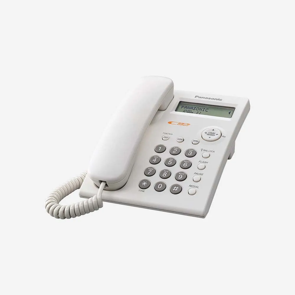 [KX-TSC11FXW] التليفونات الأرضية و IP – Panasonic KX-TSC11FXW Single Line Corded Desk Phone with Caller ID - White