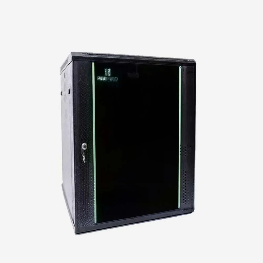 [PR-W6615] ProRack 15U 600*600 Wall mount cabinet with glass door, 1 fan, 1 shelf and 1 PDU 6 outlet