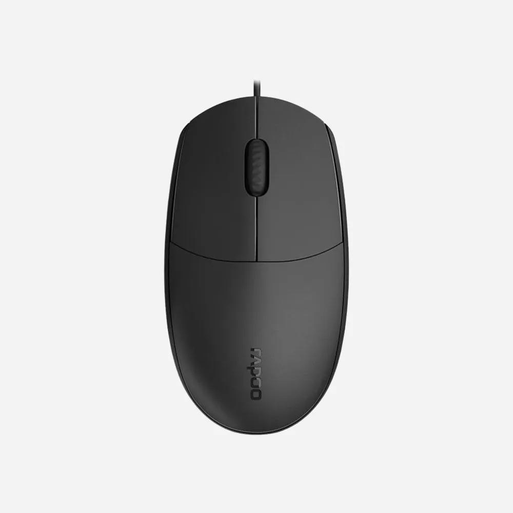 [Rapoo 18050] الماوس – Rapoo N100 Wired Mouse (Black)
