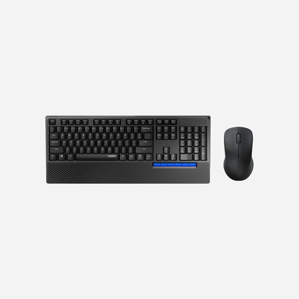الكيبورد والأطقم – Rapoo X1960 Wireless Keyboard & Mouse Combo (Black)