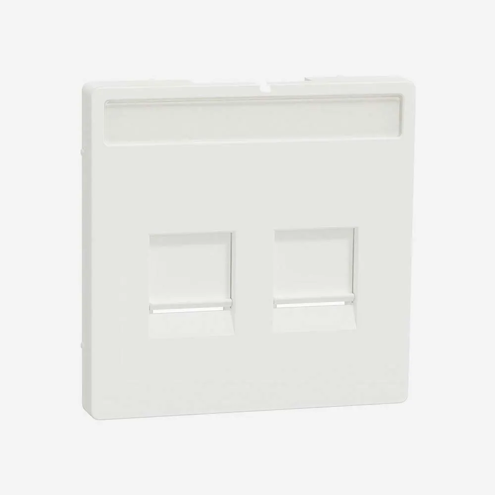[MTN4564-6037] ملحقات الشبكات والتمديدات – Schneider Electric White 2 Gang Cover Plate
