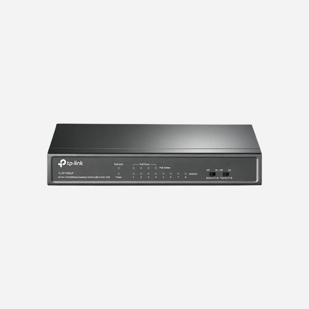 [1760500094] سويتشات – TP-Link TL-SF1008LP 8-Port PoE+ Switch (41W) – Fast Ethernet Desktop
