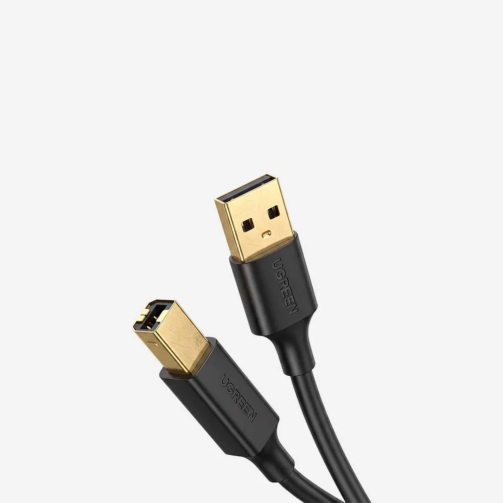 [20846] UGREEN 20846 US135 1m USB-A to USB-B Print Cable Black