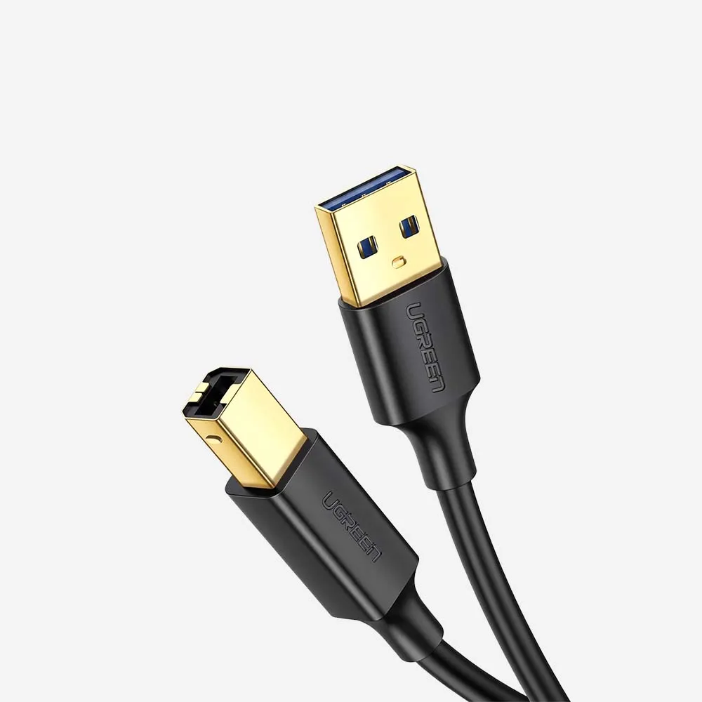 UGREEN 10350 US135 1.5m USB-A to USB-B Print Cable Black