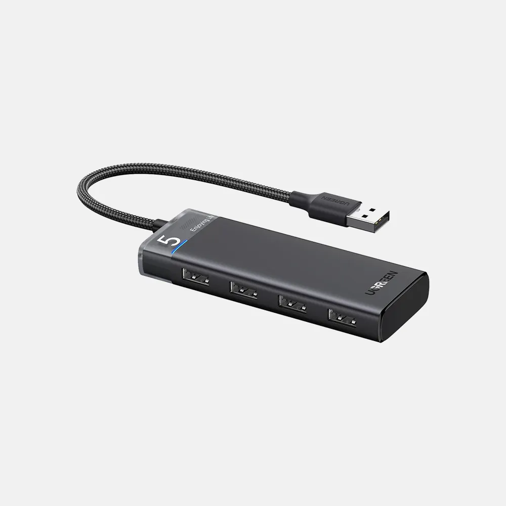 [15548] موزعات USB ومحطات التوصيل – UGREEN 15548 5-in-1 USB-A 3.2 Hub Adapter