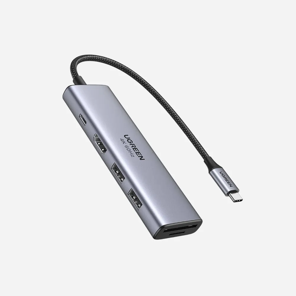 موزعات USB ومحطات التوصيل – UGREEN 20956 CM511-USB-C-MLT Adapter-6 in 1