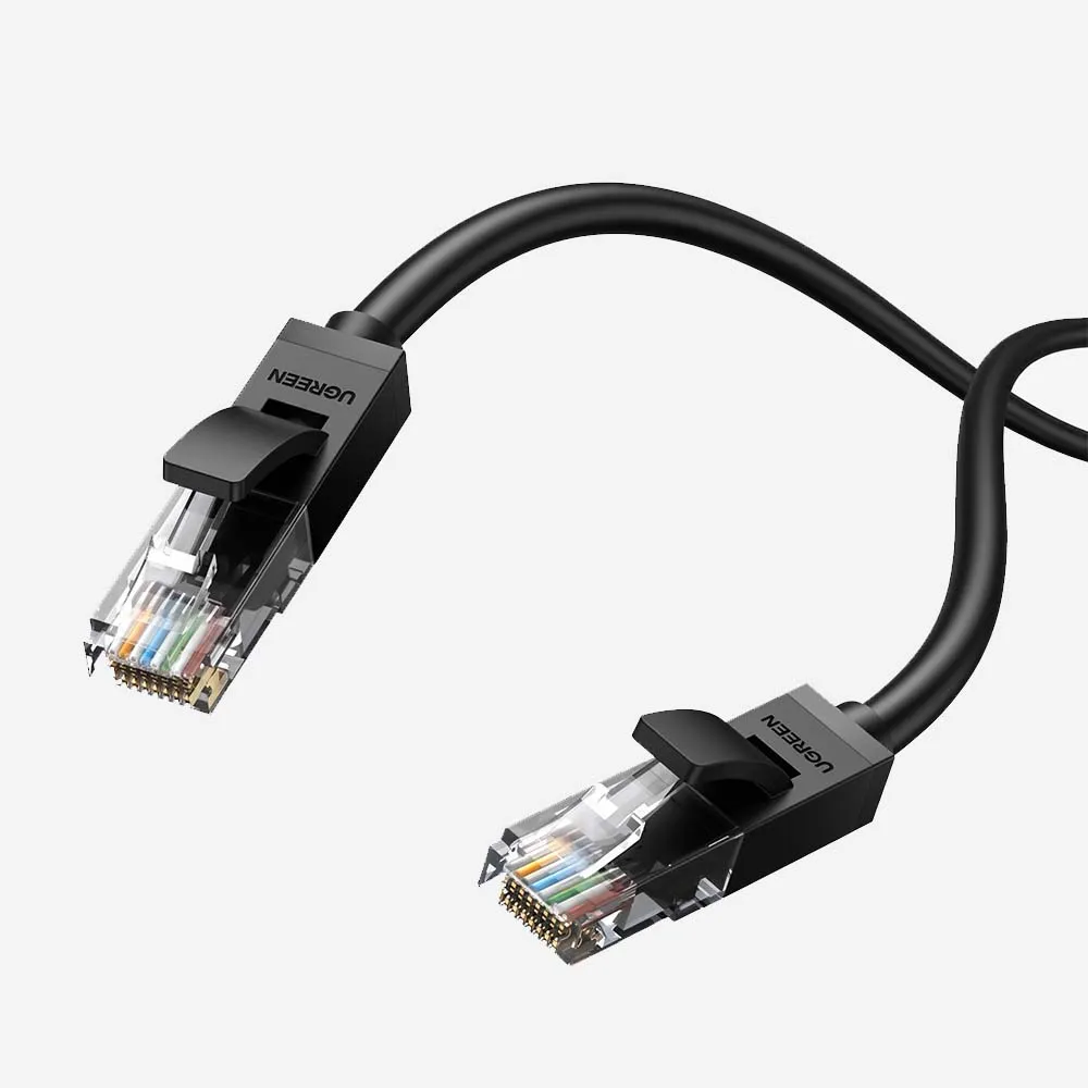 كابلات الشبكات – UGREEN 20161 NW102 Cat 6 U/UTP 3m Ethernet Cable Black