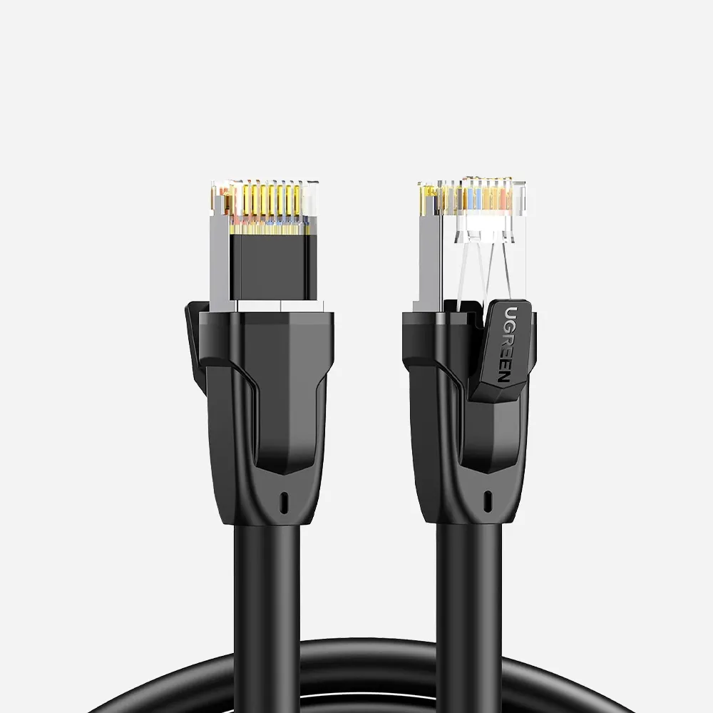 كابلات الشبكات – UGREEN 70172 Pure Copper 5m Ethernet Cable Black