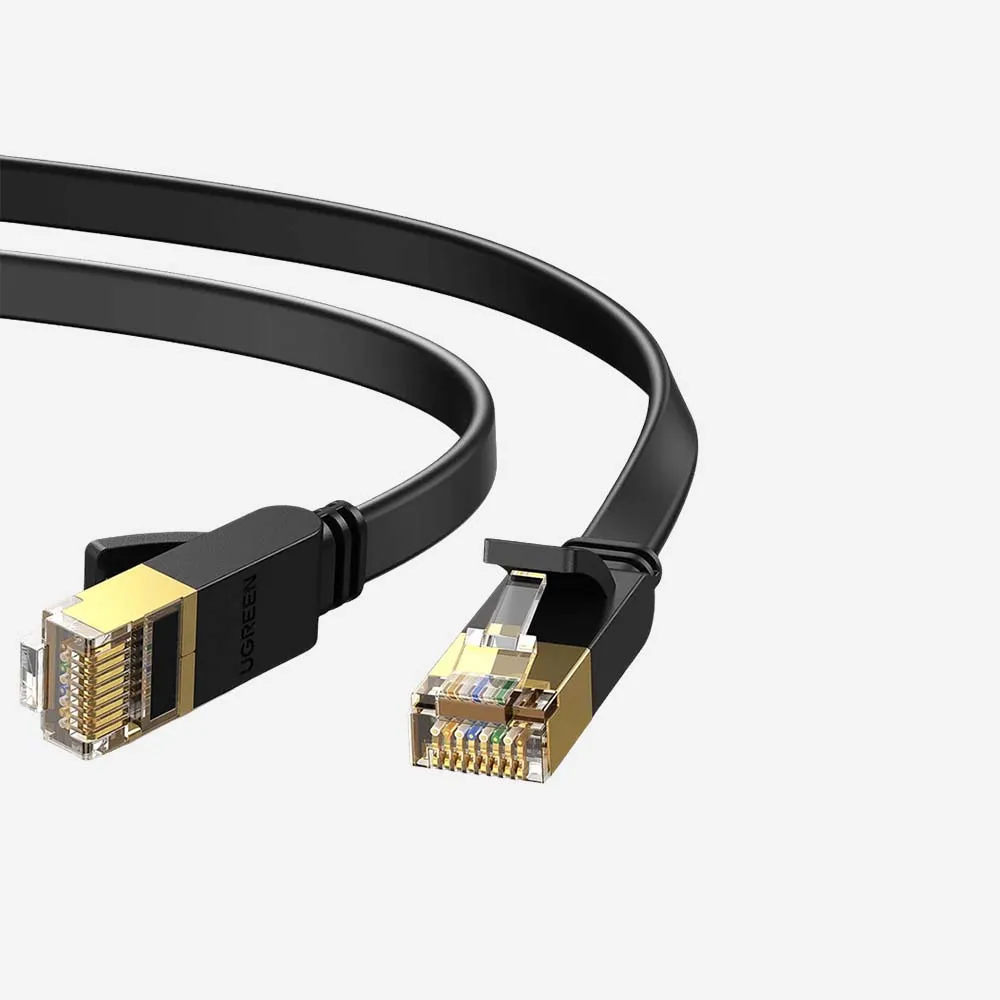 UGREEN 30738 Cat7 U/FTP 0.5m Ethernet Flat Cable Black