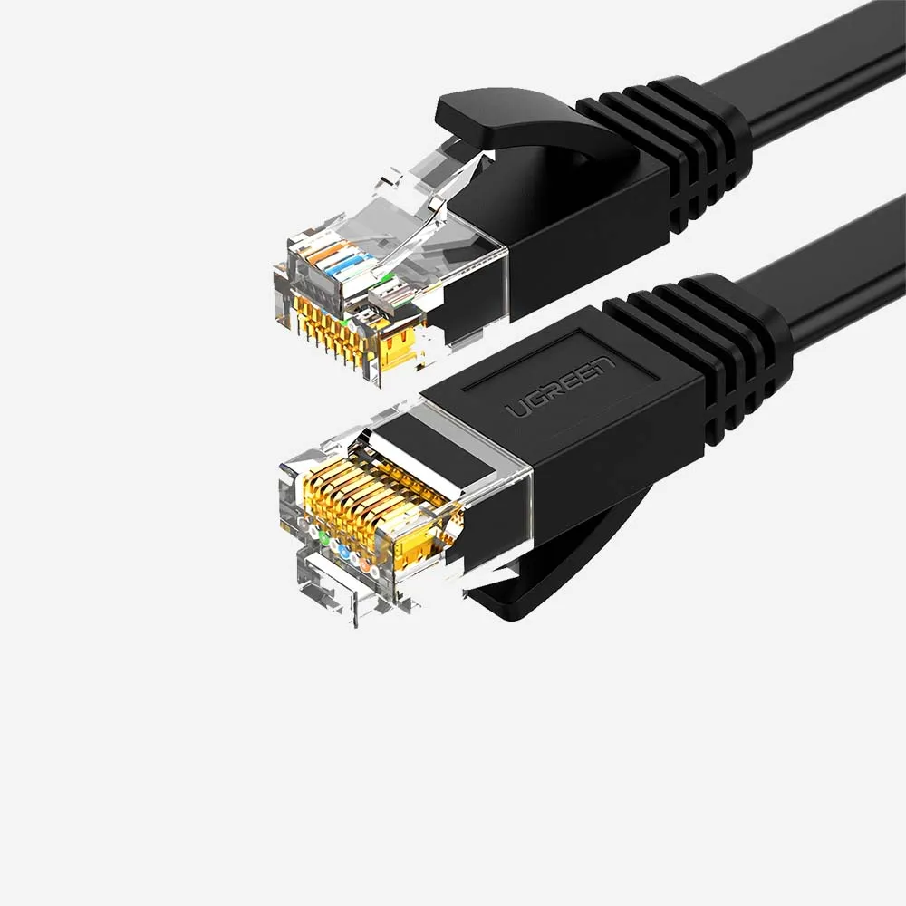 UGREEN 50174 NW102 Cat 6 U/UTP 2m Flat Ethernet Cable Black