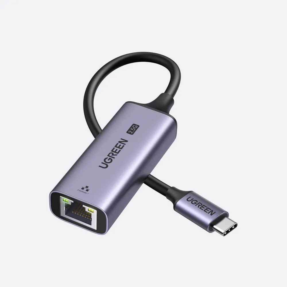 كروت الشبكة ووحدات الإرسال – UGREEN 25052 USB-C to RJ45 2.5G Ethernet Adapter