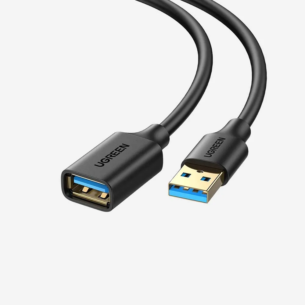 [90722] كابلات الكهرباء والإطالة – UGREEN 90722 USB-A 3.0 Male to USB-A Female 5m Extension Cable