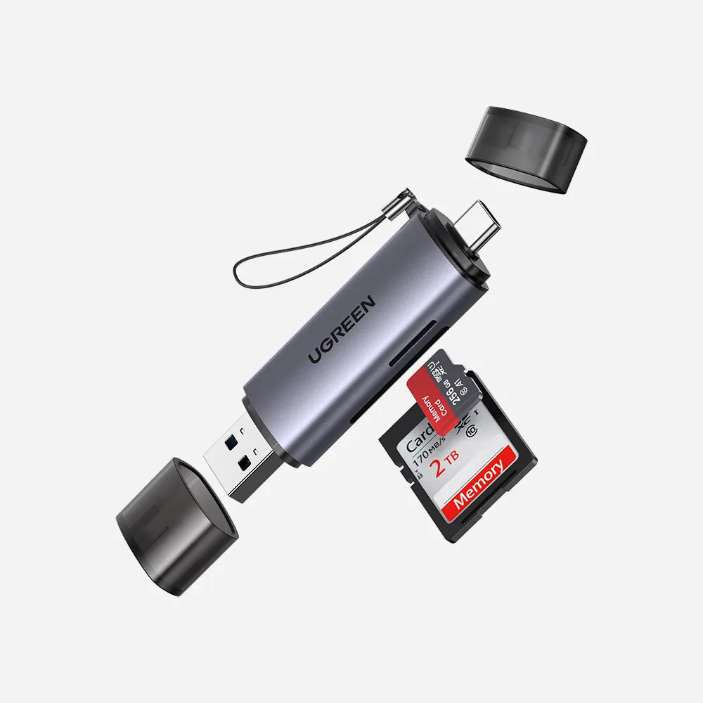 [50706] UGREEN 50706 USB-C TF + SD Card Reader with USB Power