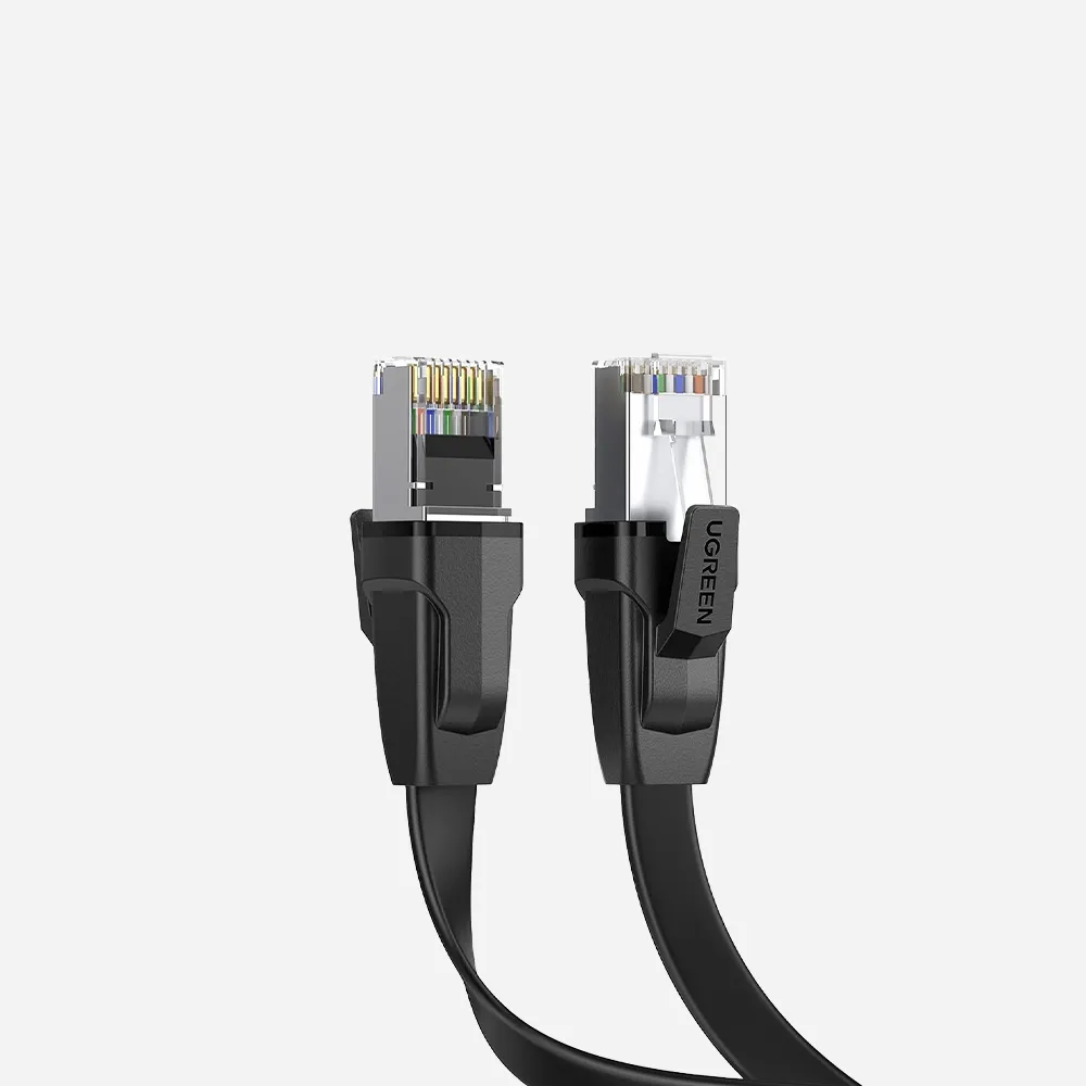 [10983] كابلات الشبكات – UGREEN 10983 Cat8 U/FTP 5m Pure Copper Ethernet Cable Black